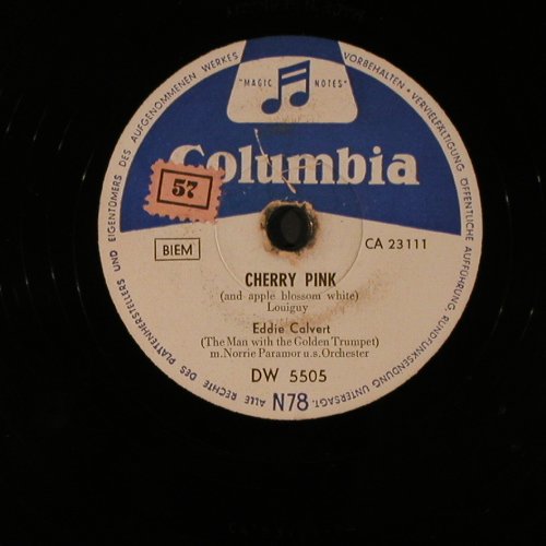 Calvert,Eddie: Cherry Pink, Columbia(DW 5505), D,  - 25cm - N453 - 4,00 Euro