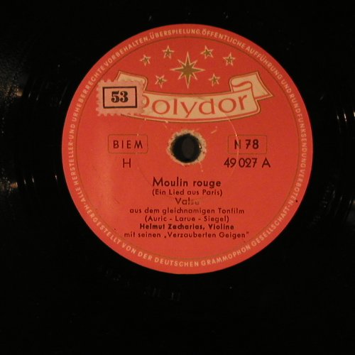 Zacharias,Helmut: Moulin Rouge, Polydor (49 027), D Typ: 25cm Best.-Nr.: N457 Preis: 4,00 Euro