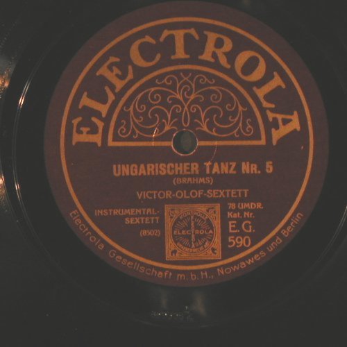 Orlof-Sextett,Victor: Serenata/Ungarischer Tanz Nr.5, Electrola (EG 590), D Typ: 25cm Best.-Nr.: N459 Preis: 6,00 Euro