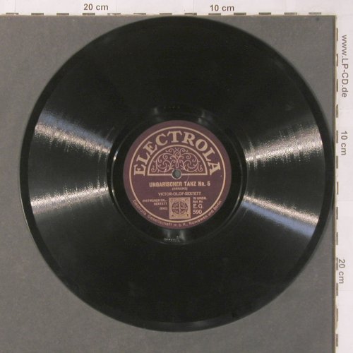 Orlof-Sextett,Victor: Serenata/Ungarischer Tanz Nr.5, Electrola (EG 590), D Typ: 25cm Best.-Nr.: N459 Preis: 6,00 Euro