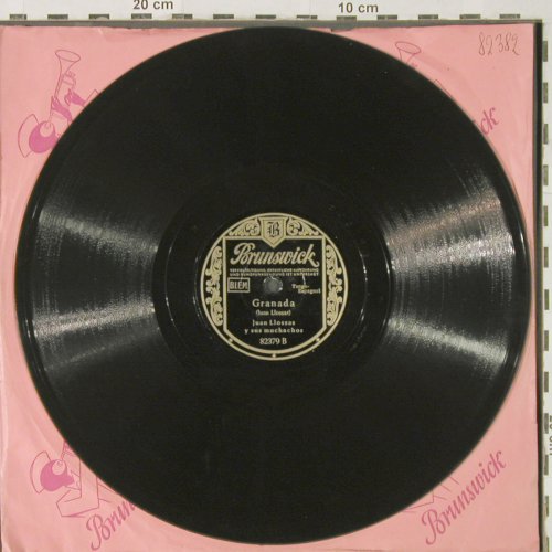 Llossas,Juan  y sus Muchachos: Granada / Tango Bolero, vg+, Brunswick(82379), D, 1949 - 25cm - N63 - 7,50 Euro