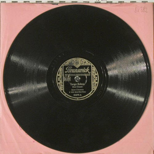 Llossas,Juan  y sus Muchachos: Granada / Tango Bolero, vg+, Brunswick(82379), D, 1949 - 25cm - N63 - 7,50 Euro