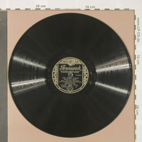 Kunz,Charlie: The Great Walz, Potpourri, Brunswick (A 82095),  Typ: 25cm Best.-Nr.: N72 Preis: 5,00 Euro