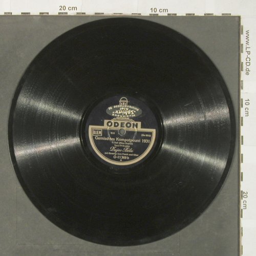 Bela,Dajos - Leo Frank & Chor: Gemischtes Kompotpourri 1931,vg+, Odeon (O-11369), D,No Cover Typ: 25cm Best.-Nr.: N92 Preis: 5,00 Euro
