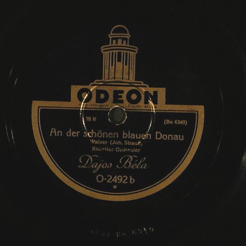 Bela,Dajos: Faust-Walzer/An der s.b.Donau, Odeon (O-2492), D, vg+ Typ: 25cm Best.-Nr.: N94 Preis: 4,00 Euro