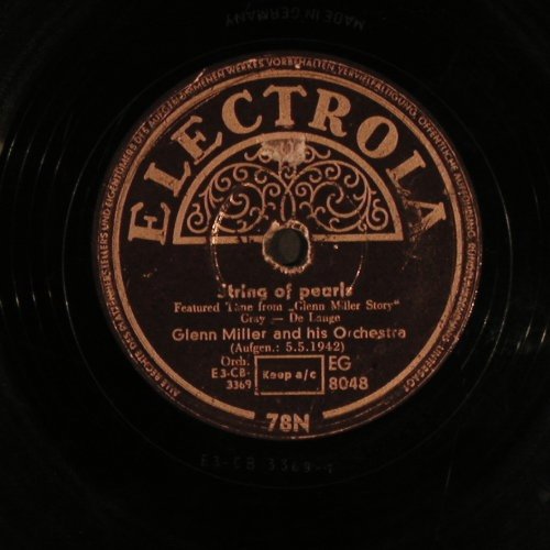 Miller,Glenn: String of Pearls / Little Brown Jug, Electrola(EG 8048), D, VG+,  - 25cm - N382 - 5,00 Euro