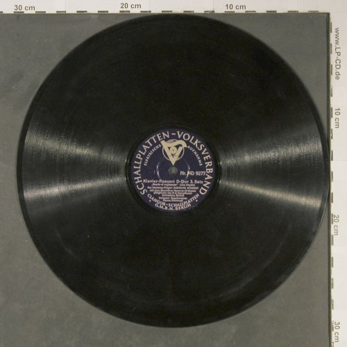Bach,Johann Sebastian: Klavier-Konzert D-Dur 3.Satz, Schallplatten-Volksverb. (MD 9277), D Typ: 30cm Best.-Nr.: N10 Preis: 3,00 Euro