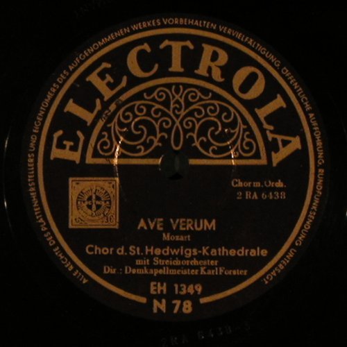 Mozart,Wolfgang Amadeus: Ave Verum / Laudate Dominum, Electrola(EH 1349), D,  - 30cm - N11 - 5,00 Euro