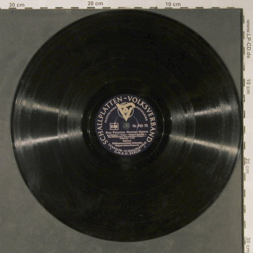 Puccini, Giacomo: Aus P. Meister-Opern, Schallplatten-Volksverb. (MD 75), D Typ: 30cm Best.-Nr.: N13 Preis: 4,00 Euro