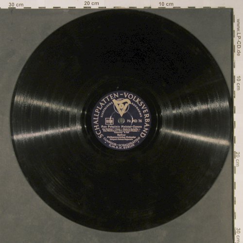 Puccini, Giacomo: Aus P. Meister-Opern, Schallplatten-Volksverb. (MD 75), D Typ: 30cm Best.-Nr.: N13 Preis: 4,00 Euro