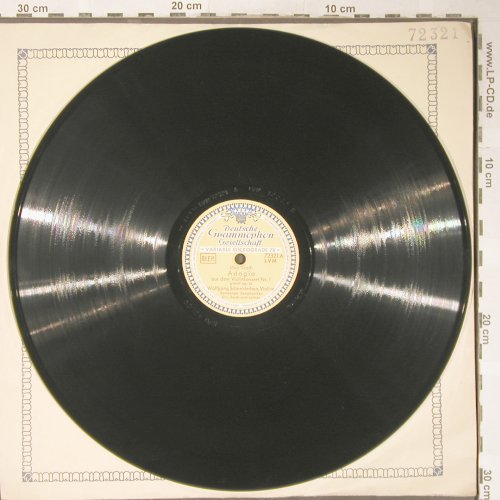 Bruch,Max / Beethoven: Adagio violin Nr.1 / Adagio Nr.14, D.Gr. (72321), D,vg+, 1952 Typ: 30cm Best.-Nr.: N158 Preis: 4,00 Euro