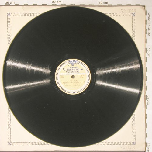 Liszt,Franz: Ungarische Rhapsodie Nr.2, D.Gr. (72028), D, VG+, 1950 Typ: 30cm Best.-Nr.: N160 Preis: 4,00 Euro