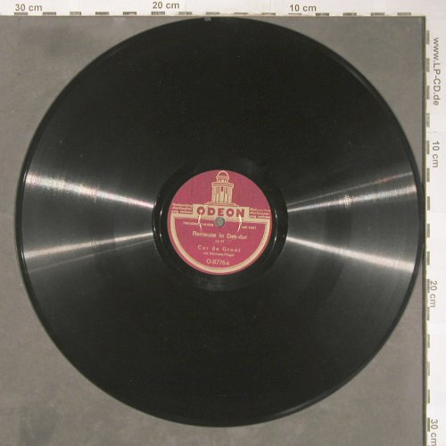 Chopin,Frederic: Berceuse in Des-dur/Valse inCis-mol, Odeon (O-8776), D Typ: 30cm Best.-Nr.: N168 Preis: 5,00 Euro