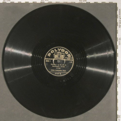 Schubert,Franz: op.90 No.4 Impromptu,As-dur, Polydor (67607), D, stol, 1940 Typ: 30cm Best.-Nr.: N176 Preis: 7,50 Euro