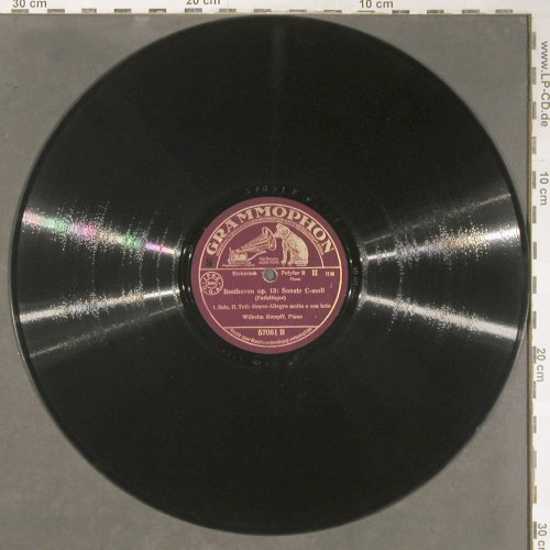 Beethoven,Ludwig van: Sonate C-Moll,op.13, Grammophon (57051/57052), D, 1936 Typ: 30cm*2 Best.-Nr.: N180 Preis: 9,00 Euro