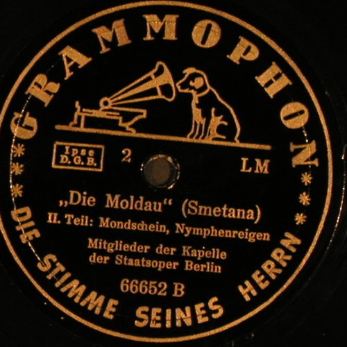 Smetana,Friedrich / Dvorak: Die Moldau / Slawischer Tanz, Grammophon (66652/66653), D, 1936 Typ: 30cm*2 Best.-Nr.: N181 Preis: 9,00 Euro