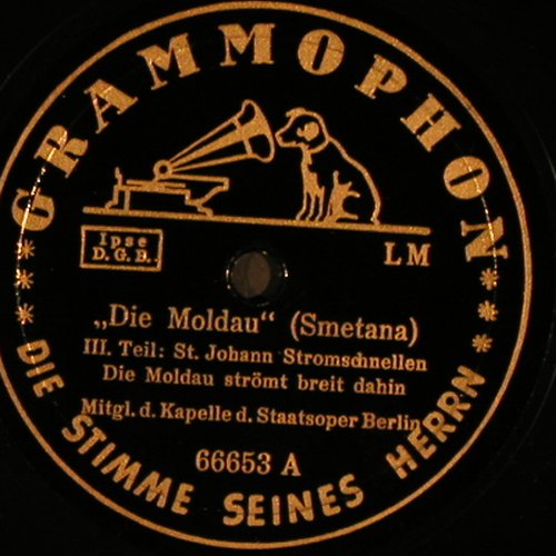Smetana,Friedrich / Dvorak: Die Moldau / Slawischer Tanz, Grammophon (66652/66653), D, 1936 Typ: 30cm*2 Best.-Nr.: N181 Preis: 9,00 Euro