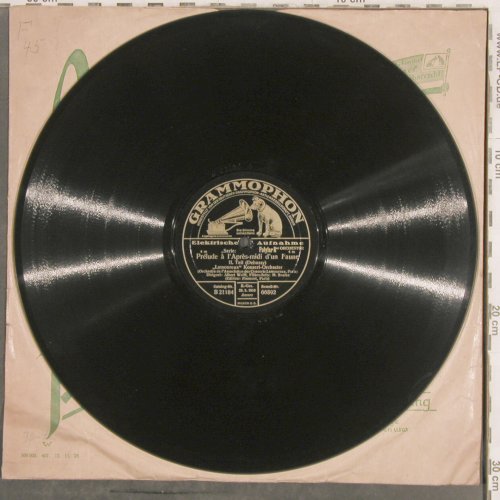 Debussy,Claude: Prelude à l'Apres-midi d'un Faune, Grammophon (66892), D, 1929 Typ: 30cm Best.-Nr.: N303 Preis: 7,50 Euro