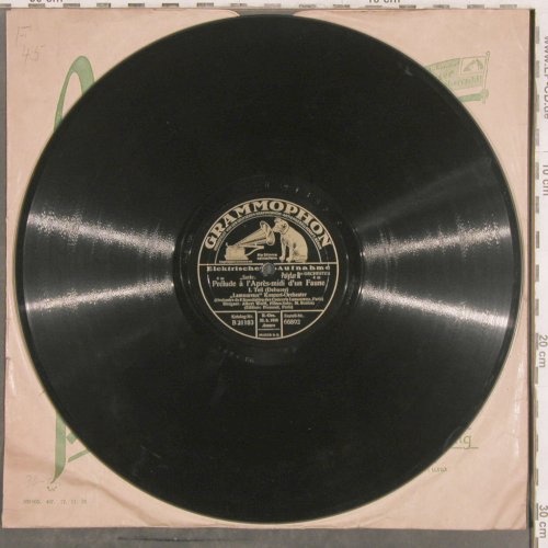 Debussy,Claude: Prelude à l'Apres-midi d'un Faune, Grammophon (66892), D, 1929 Typ: 30cm Best.-Nr.: N303 Preis: 7,50 Euro