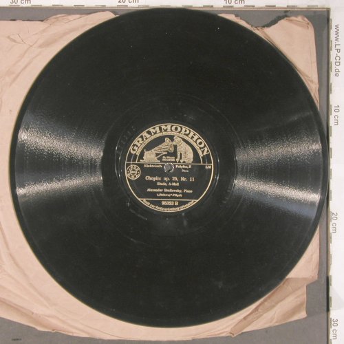 Chopin,Frederic: op.10 Nr.3 Etude e-dur/op.25,Nr.11, Grammophon (95323), D, 1929 Typ: 30cm Best.-Nr.: N477 Preis: 20,00 Euro