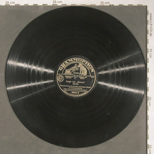 Schlusnus,Heinrich: Caro Mio Ben/Largo aus Xerxes, Grammophon(66984), D,vg+, 1928 - 30cm - N175 - 5,00 Euro