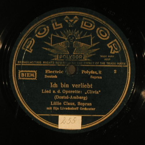 Claus,Lillie/Erwin Hartung: Zum Glücklichsein gehört n.viel, Polydor (10 142), D,vg+, 1939 Typ: 25cm Best.-Nr.: N138 Preis: 4,00 Euro