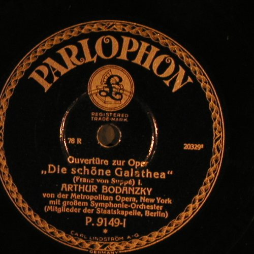 Suppe,Franz von: Die schöne Galathea,Overture, Parlophone (P 9149), D Typ: 30cm Best.-Nr.: N155 Preis: 5,00 Euro