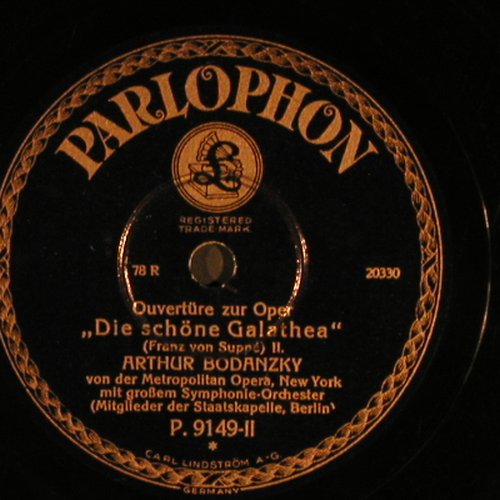 Suppe,Franz von: Die schöne Galathea,Overture, Parlophone (P 9149), D Typ: 30cm Best.-Nr.: N155 Preis: 5,00 Euro