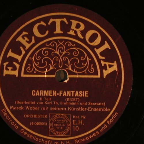 Weber,Marek / Künstler-Ensemble: Carmen-Fantasie, Electrola (EH 10), D, vg+ Typ: 30cm Best.-Nr.: N162 Preis: 5,00 Euro
