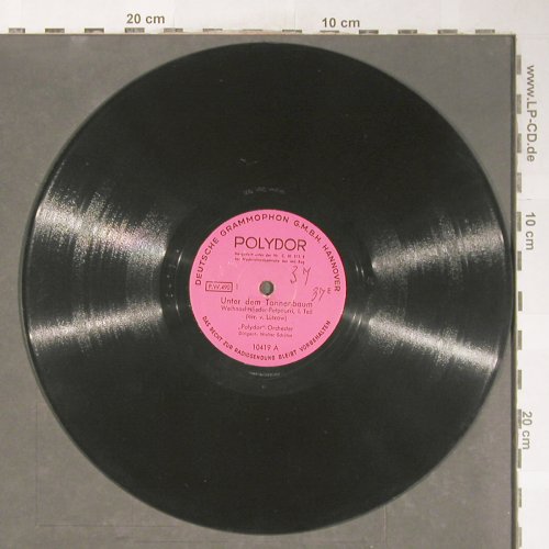 Polydor Orchester - Walter Schütze: Unter dem Tannenbaum, Polydor(10419), D, VG+, 1935 - 25cm - N256 - 4,00 Euro