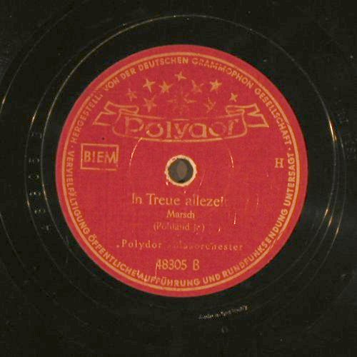 Polydor Blasorchester: Florentinischer Marsch/In Treue all, Polydor(48305), D, 1931 - 25cm - N340 - 6,00 Euro