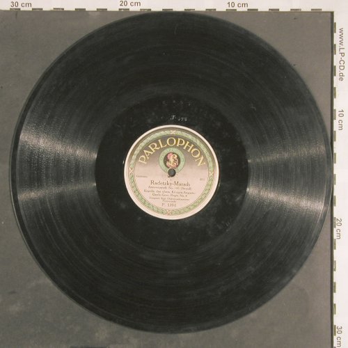 Kapelle d.ehem. Königin Augusta: Garde Reg.No.4-Radetzky-Marsch, Parlophone(P.539-1), D,  - 30cm - N351 - 5,00 Euro