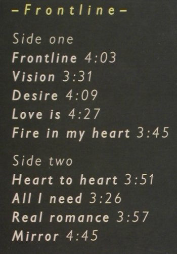 Hanselmann,David: Frontline, Big Mouth (6.26130 AO), D, 1985 Typ: LP Best.-Nr.: C4592 Preis: 2,00 Euro.