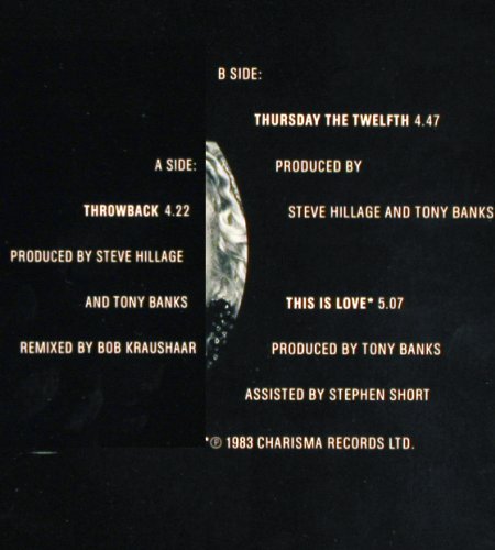Banks Statement: Throwback(rmx) &sol; This Is Love&sol;+1, Virgin (612 528-213), D, 1989 Typ: 12" Best.-Nr.: E573 Preis: 2,00 Euro.