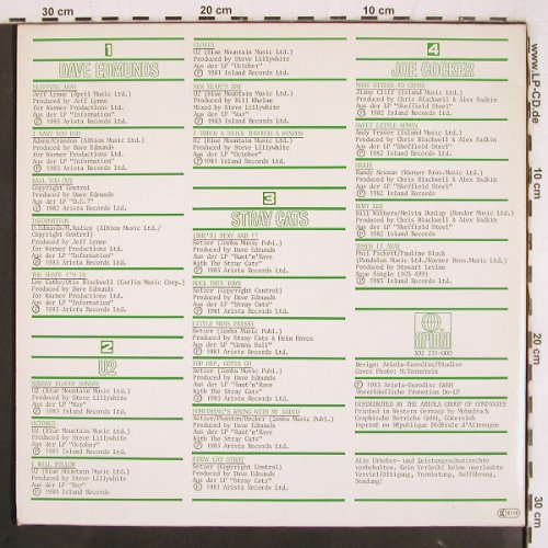 V.A.Loreley'83: Dave Edmunds,U2,StrayCats,JoeCocker, Ariola,Promo(302 231-000), D, Foc, 1983 - 2LP - V3693 - 60,00 Euro