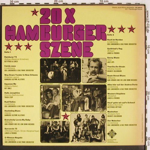 V.A.20 x Hamburger Szene: Gottfried & Lonzo... Lindenberg, Telefunken(28 349-9), D, DSC, 1976 - LP - V3847 - 12,50 Euro