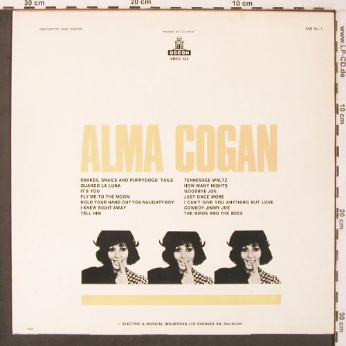 Cogan,Alma: Same (1965), Emi Odeon(EMI 30-1), S, 1976 - LP - V3933 - 7,50 Euro