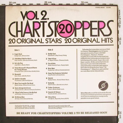 V.A.20 Chartstoppers Vol.2: Daddy Cool... Byrds, Select Rec.(US1002), AUS, 1971 - LP - V3959 - 7,50 Euro