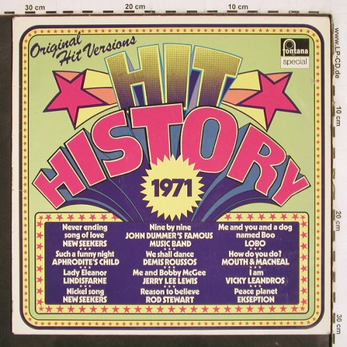 V.A.Hit History 1971: Lindisfarne... Vicky Leandros, Fontana special(6424 047), D, 1971 - LP - V3968 - 5,00 Euro