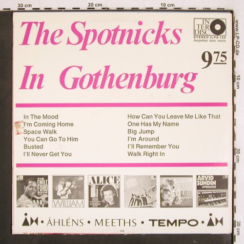 Spotnicks: in Gothenburg, vg+/vg+, In Ter Disc(ILPS 135), S, 1965 - LP - V3995 - 7,50 Euro