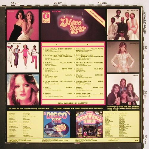 V.A.Disco Nights: Sheila B Devotion... Toby, K-tel(TS 4007), SF, 1978 - LP - V4016 - 5,00 Euro