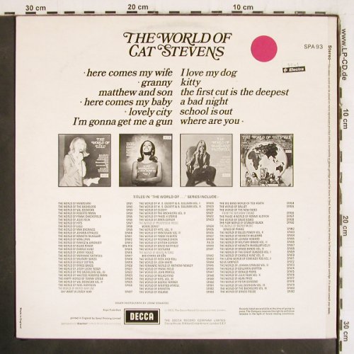 Stevens,Cat: The World Of, Decca(SPA 93), UK, 1970 - LP - V4024 - 9,00 Euro