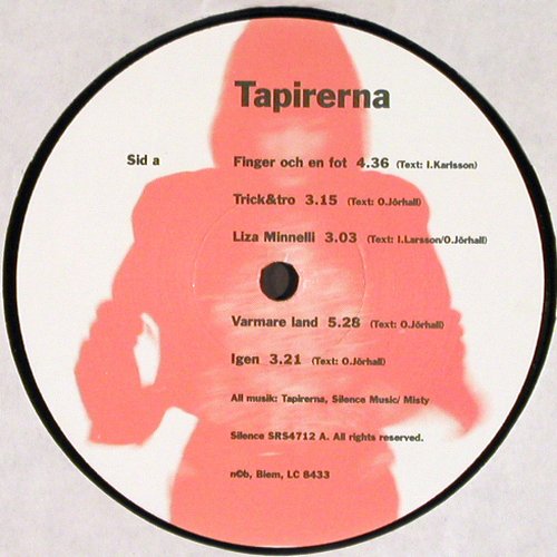 Tapirerna: Trick&tro, Silence Rec.(SRS 4712), S, 1990 - LP - V4040 - 9,00 Euro