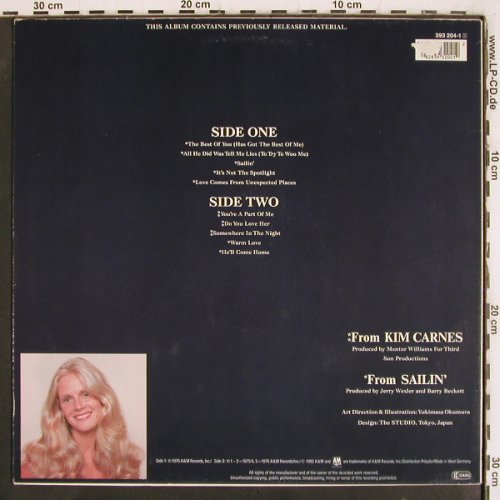 Carnes,Kim: The Best Of You, AM(393 204-1), NL, 1982 - LP - V4066 - 9,00 Euro