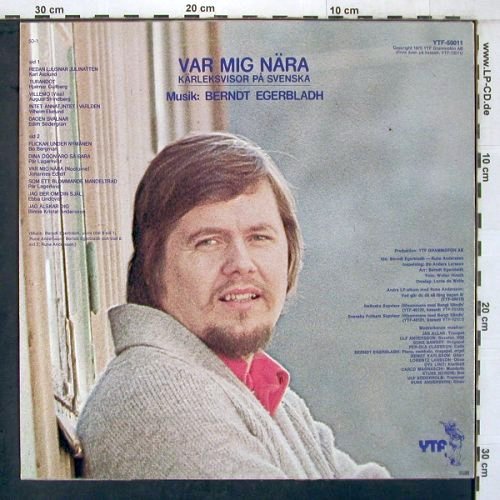 Nyman,Lena  & Rune Andersson: Var Mig Nära,Kärleksvisor PåSvenska, YTF (YTF-50011), S, 1972 Typ: LP Best.-Nr.: V4120 Preis: 7,50 Euro