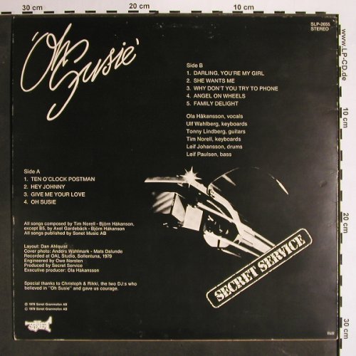 Secret Service: Oh Susie, Sonet(SLP-2655), S, 1978 - LP - V4126 - 7,50 Euro