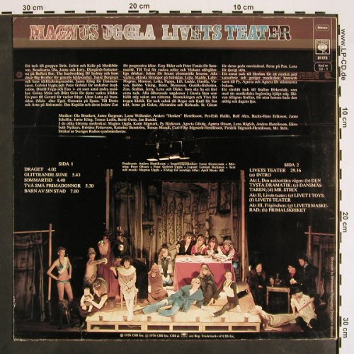 Uggla,Magnus: Livets Teater, m-/vg+, CBS(CBS 81175), NL, 1976 - LP - V4194 - 6,00 Euro