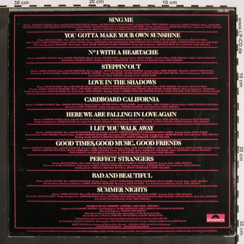 Sedaka,Neil: Steppin' out, Polydor(2383 383), S, 1976 - LP - V4257 - 6,00 Euro