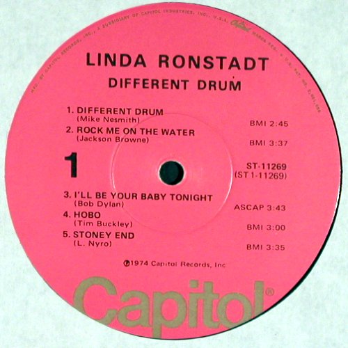 Ronstadt,Linda: Different Drum, Capitol(ST-11269), US, 1974 - LP - V4261 - 9,00 Euro