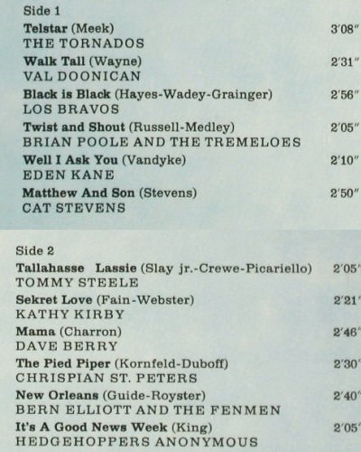 V.A.Oldies but Goldies: Tornados... Hedgehoppers Anonymous, Decca Musik für alle(ND 743), D, 1972 - LP - V4368 - 5,00 Euro